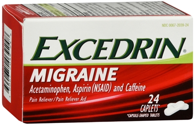 Excedrin Migraine Pain Reliever Caplets 24 each 