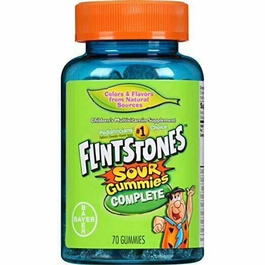 Flintstones Complete Multivitamin Sour Gummies, 70 Count 