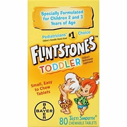 Flintstones Toddler Chewable Multivitamins, 80 Count 