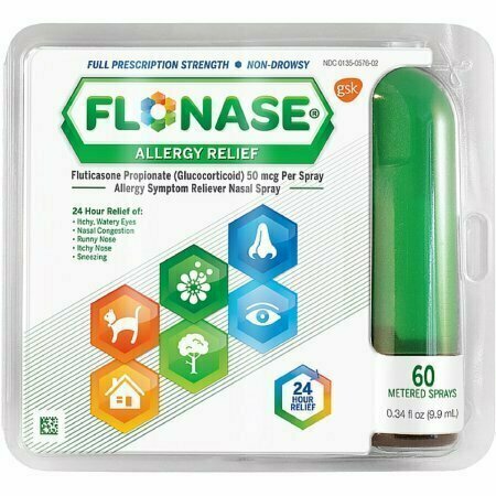 Flonase Allergy Relief Nasal Spray 60 Metered Sprays 