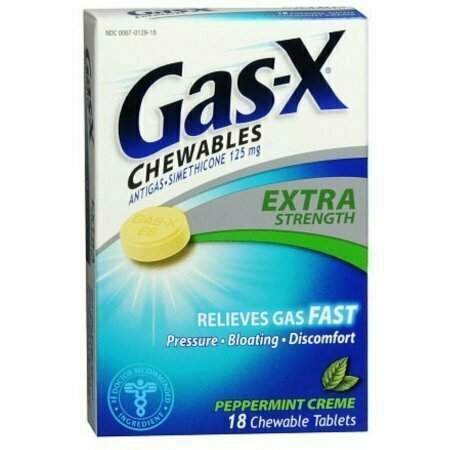 Gas-X Chewables Extra Strength Peppermint Creme 18 Tabs 