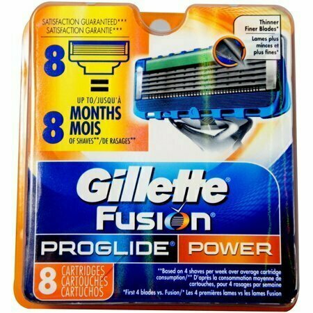 Gillette Fusion ProGlide Power Cartridges 8 Each 