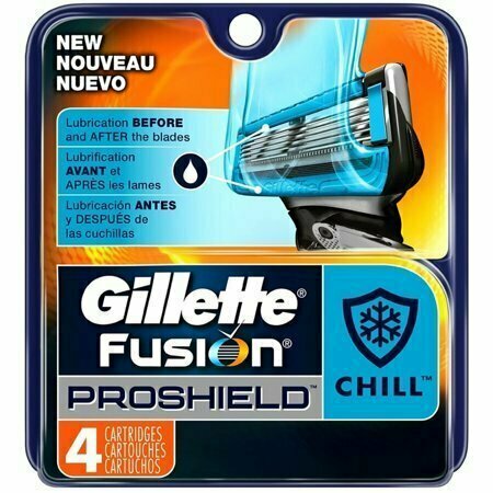 Gillette Fusion ProShield Razor Refill Cartridges, Chill 4 each 