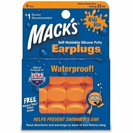 Macks Kids Size Soft Moldable Silicone Ear Plugs 