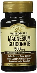 Magnesium Gluconate 500 Mg 90 Tab - From Windmill 