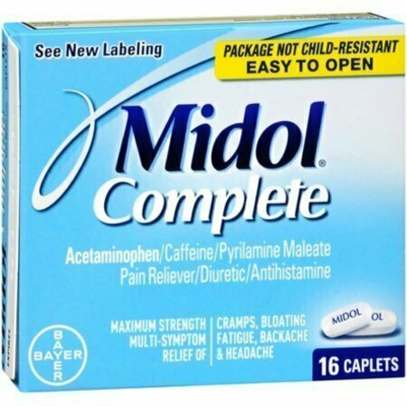 Midol Complete Caplets 16 Caplets 