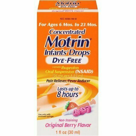 Motrin Concentrated Infants Drops Dye-Free, Original Berry 1 oz 