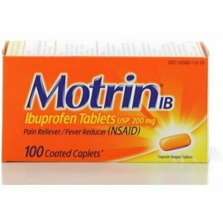 Motrin IB Coated Caplets 100 each 