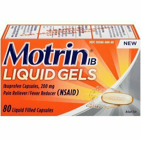 Motrin IB Pain Reliever/Fever Reducer Liquid Gels 80 each 