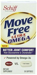 Move Free Ultra Omega, 30 softgels - Joint Health Supplement with Omega-3 Krill Oil and Hyaluronic Acid 