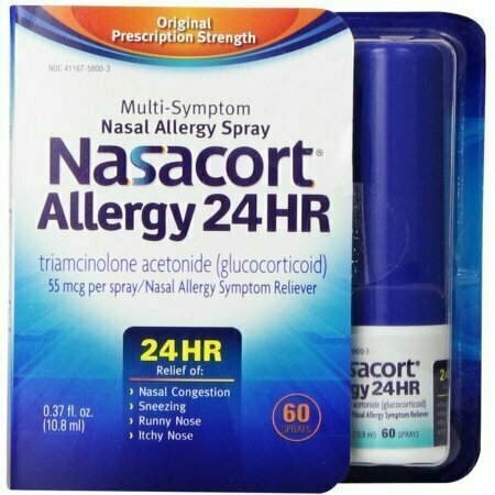 Nasacort Allergy 24 Hour 60 Sprays, 0.37 oz 