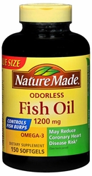 Nature Made Burpless Fish Oil 1200 mg with Omega-3 360 mg, 200Ct 