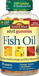 Nature Made Fish Oil Adult Gummies (57 mg of Omega-3s EPA & DHA per serving) 90 Ct 