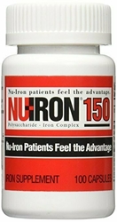 Nu-Iron 150mg Capsule Supplements, 100 Count 