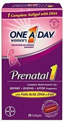 One A Day Womens Prenatal 1 Multivitamins, 30 Count 