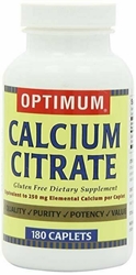 Optimum Calcium Citrate, 180 Caplets 