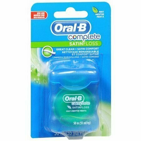 Oral-B Satinfloss Dental Floss, Mint - 55 Yards 