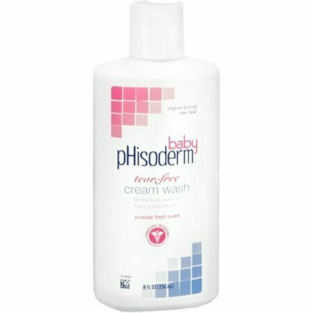 pHisoderm Baby Tear-Free Cream Wash 8 oz 