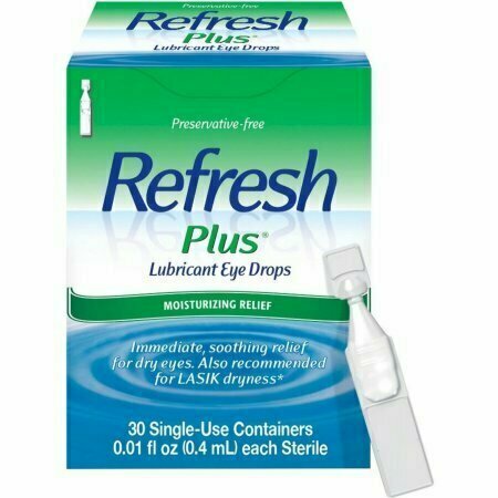 REFRESH PLUS Lubricant Eye Drops Single-Use Containers 30 Each 
