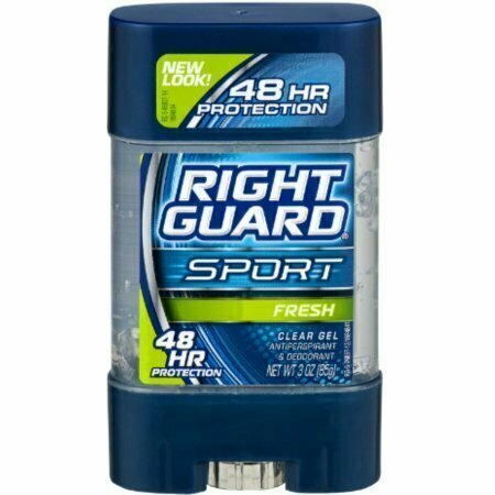 Right Guard Sport 3D Odor Defense, Anti-Perspirant Deodorant Clear Gel, Fresh 3 oz 