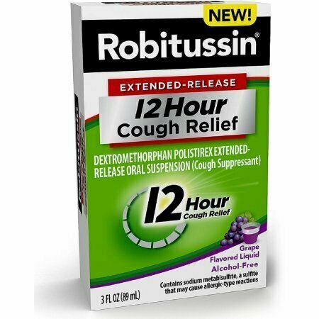 Robitussin Extended-Release 12 Hour Cough Relief, Grape 3 oz 