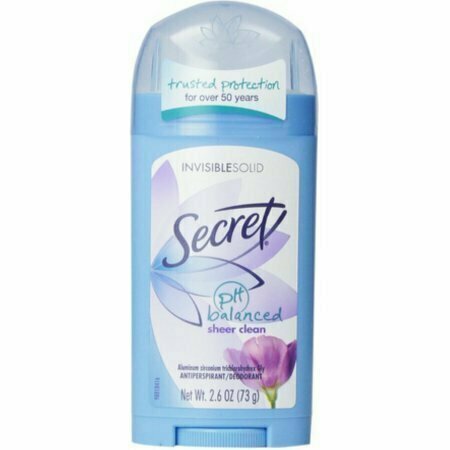 Secret Anti-Perspirant Deodorant Invisible Solid Sheer Clean 2.60 oz 