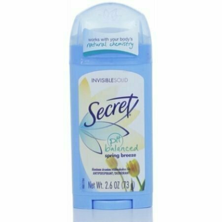 Secret Anti-Perspirant Deodorant Invisible Solid Spring Breeze 2.60 oz 