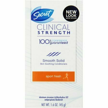 Secret Clinical Strength Anti-Perspirant Deodorant Smooth Solid Sport Fresh, 1.60 oz 