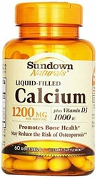 Sundown, Calcium 1200 Plus D Liquid Filled Softgels, 60 ct 