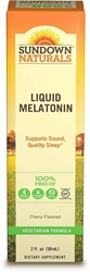 Sundown Naturals Sublingual Melatonin Liquid Cherry Flavor, 2oz 