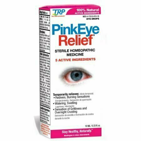 TRP Pink Eye Relief Homeopathic Sterile Eye Drops 0.33 oz 
