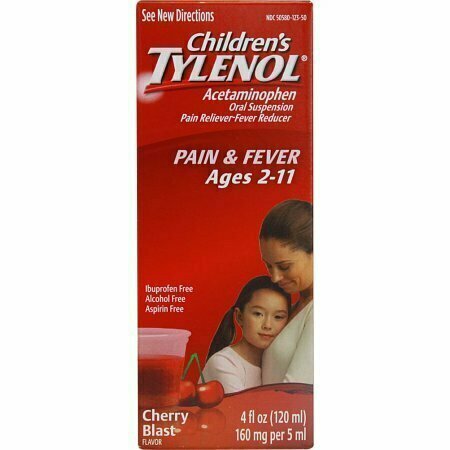 TYLENOL Childrens Pain & Fever Relief, Cherry Blast Liquid, 4 oz 
