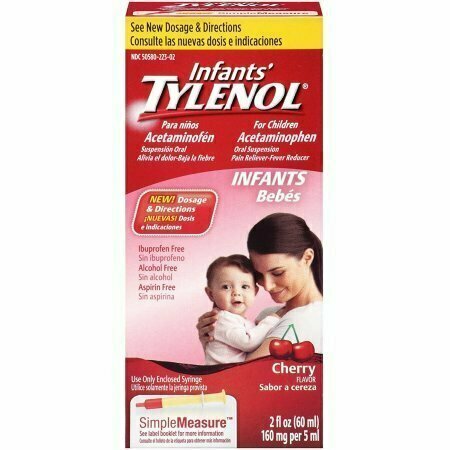 TYLENOL Infants Acetaminophen Oral Suspension, Cherry Flavor 2 oz 