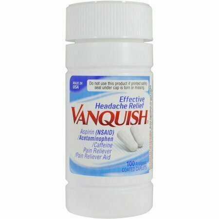 Vanquish Headache Relief with Caffeine Caplets 100 each 