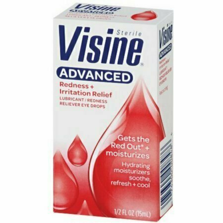 Visine Advanced Redness Relief Eye Drops 0.50 oz 