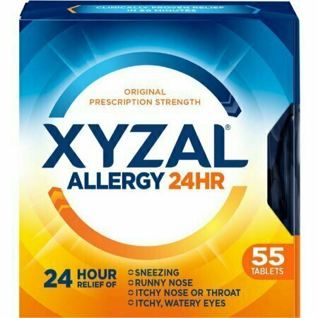 Xyzal 24 Hour Allergy Relief Tablets 55 ea 