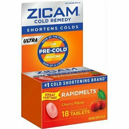 Zicam Ultra Cold Remedy RapidMelts, Cherry 18 each 