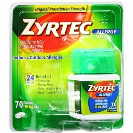 Zyrtec Allergy 10 mg Tablets 70 Tablets 