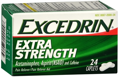 Excedrin Pain Relief Caplets, Extra Strength 24 Ct 