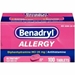 Benadryl Allergy Ultratab Tablets 100 each - 300450170149