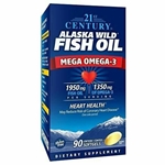 21st Century Alaska Wild Fish Oil Softgels, 90 Count 