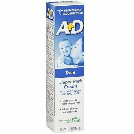A+D Diaper Rash Cream, Zinc Oxide, with Aloe 1.50 oz 