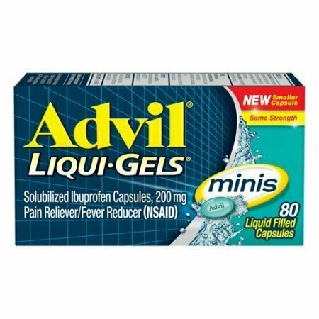 Advil Liqui Gels Minis, Pain Reliever And Fever Reducer Capsules, 80 Each 