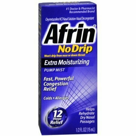 Afrin No Drip Pump Mist, Extra Moisturizing 15 mL 
