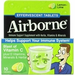 Airborne Effervescent Tablets Lemon-Lime 10 each 