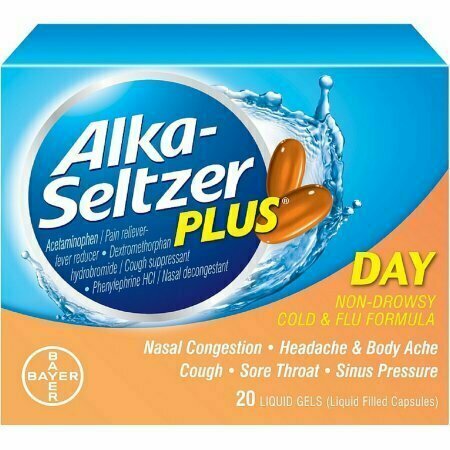 Alka-Seltzer Plus Day Cold and Flu Liquid Gels 20 each 