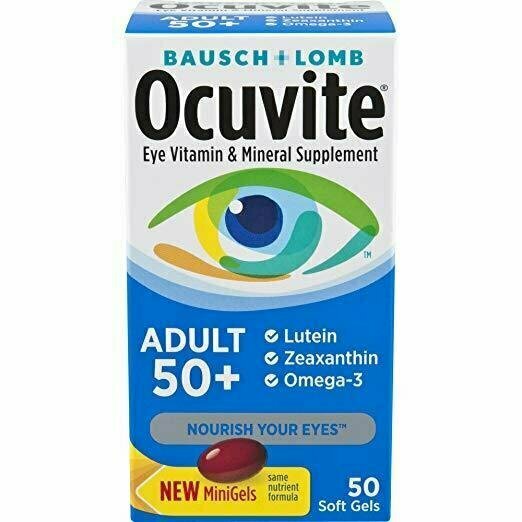 Ocuvite Adult 50+ Eye Vitamin & Mineral Softgels 50 each 