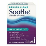 Bausch & Lomb Soothe Lubricant Eye Drops Single-Use Dispensers 28 
