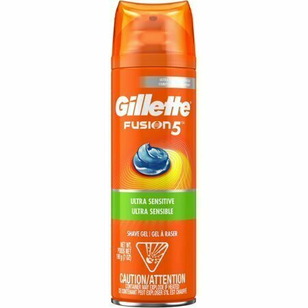 Gillette Fusion5 Hydra Gel Ultra Sensitive Shave Gel, 7 oz 