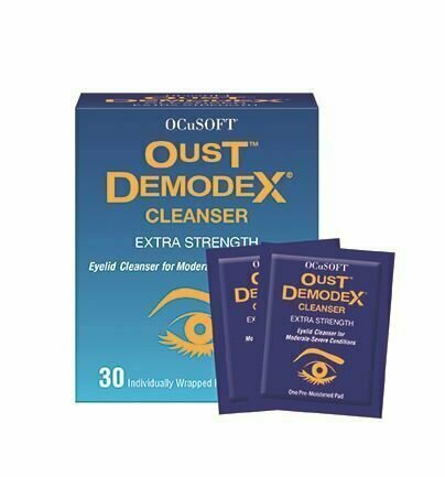 OcuSoft Oust Demodex Cleanser Pre-Moistened Pads 30ct 
